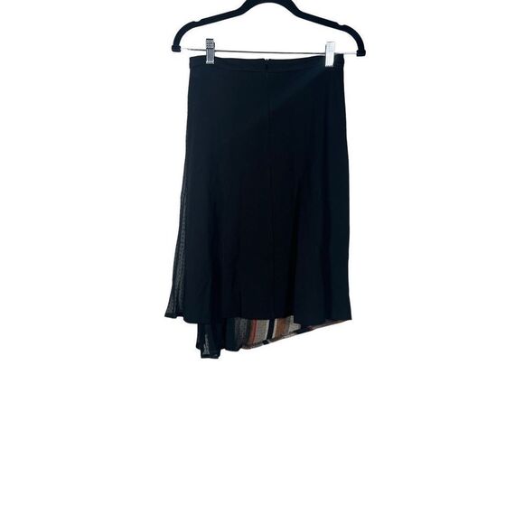 Eva Franco Anthropologie Women's Black Lock Tweed Asymmetrical Midi Skir… - Picture 3 of 6